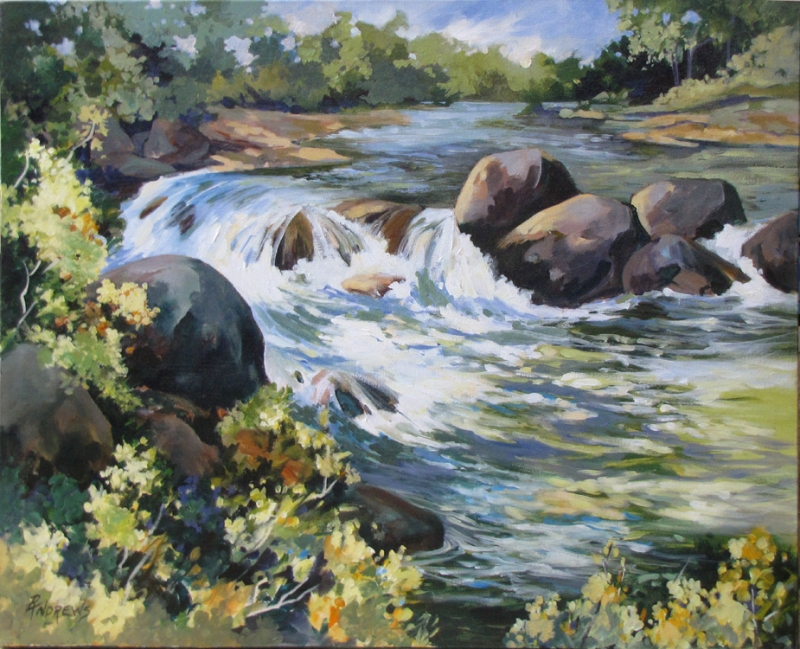 A River Rns Wild by artist Rae Andrews